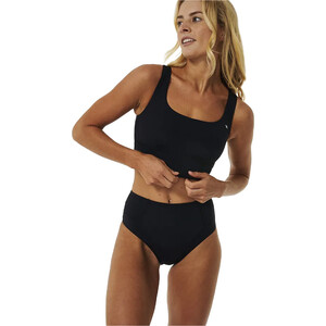 2024 Rip Curl Womens Mirage Ultimate Scoop Neck Crop Bikini Top 0B3WSW - Black